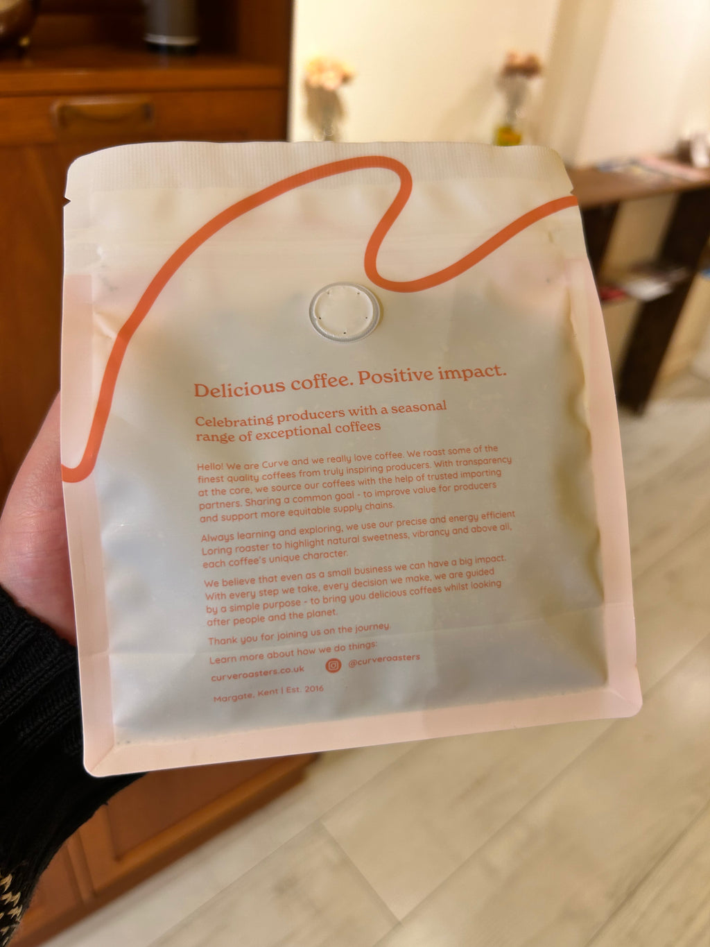 Curve Coffee San Lorenzo House Espresso Coffee Beans. 250g