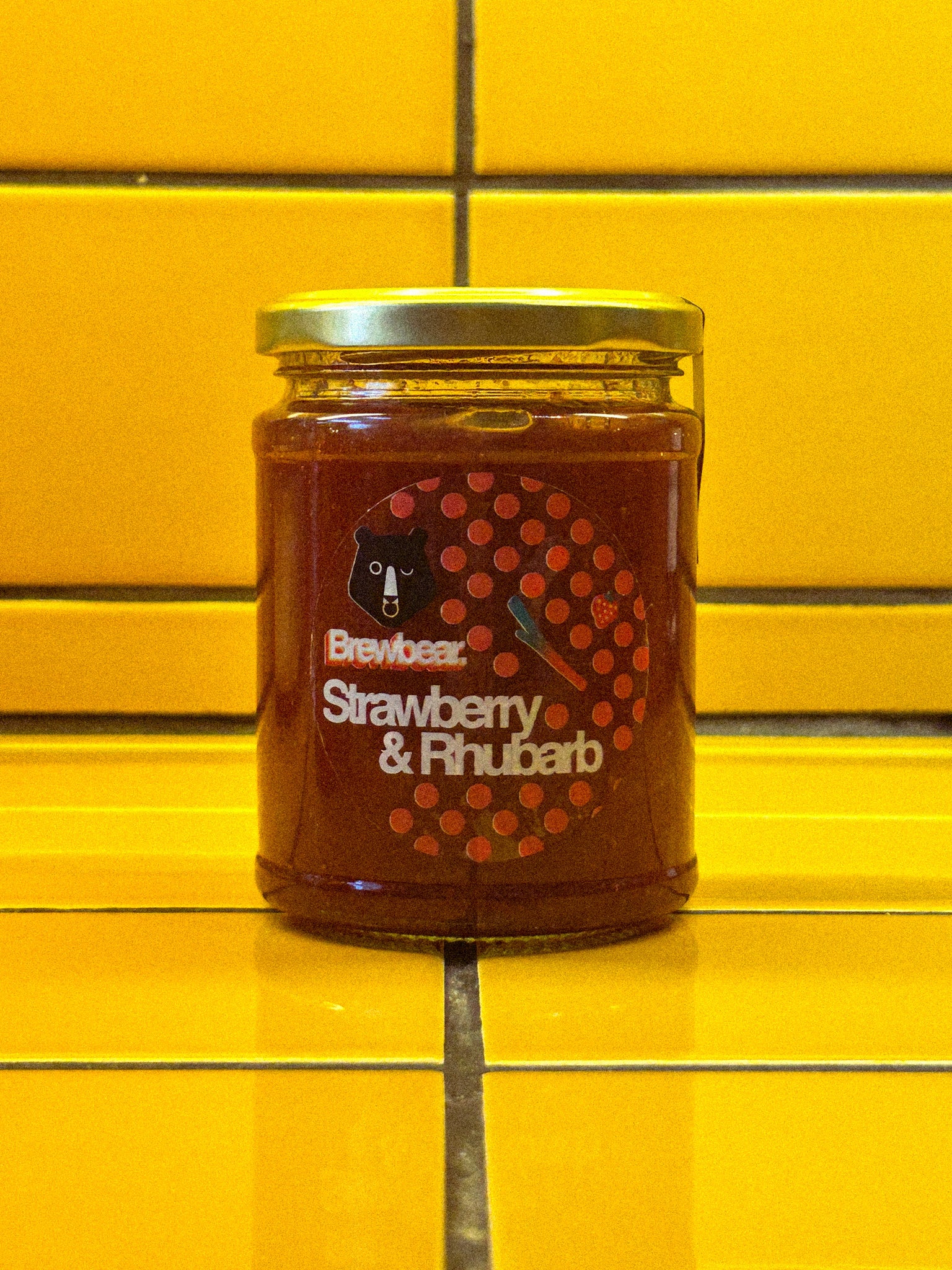 Strawberry & Rhubarb Brewbear. Jam
