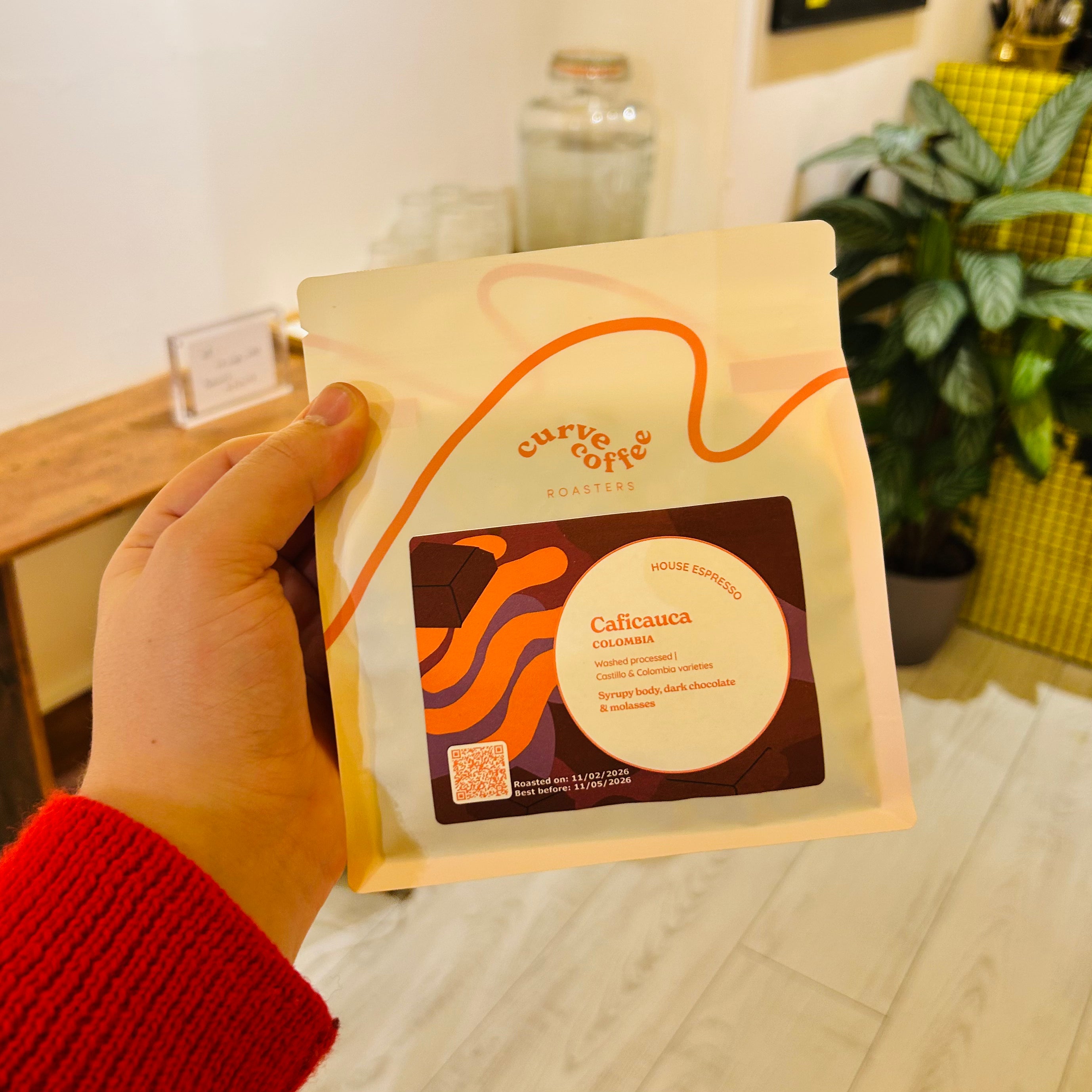 Curve Coffee Caficauca Espresso Coffee Beans. 250g