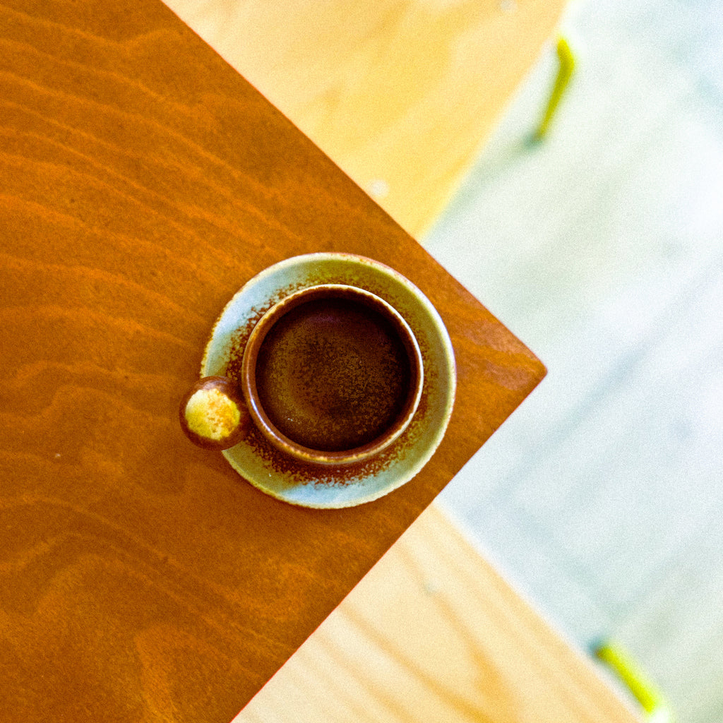 Bubble Handle Cup and Saucer