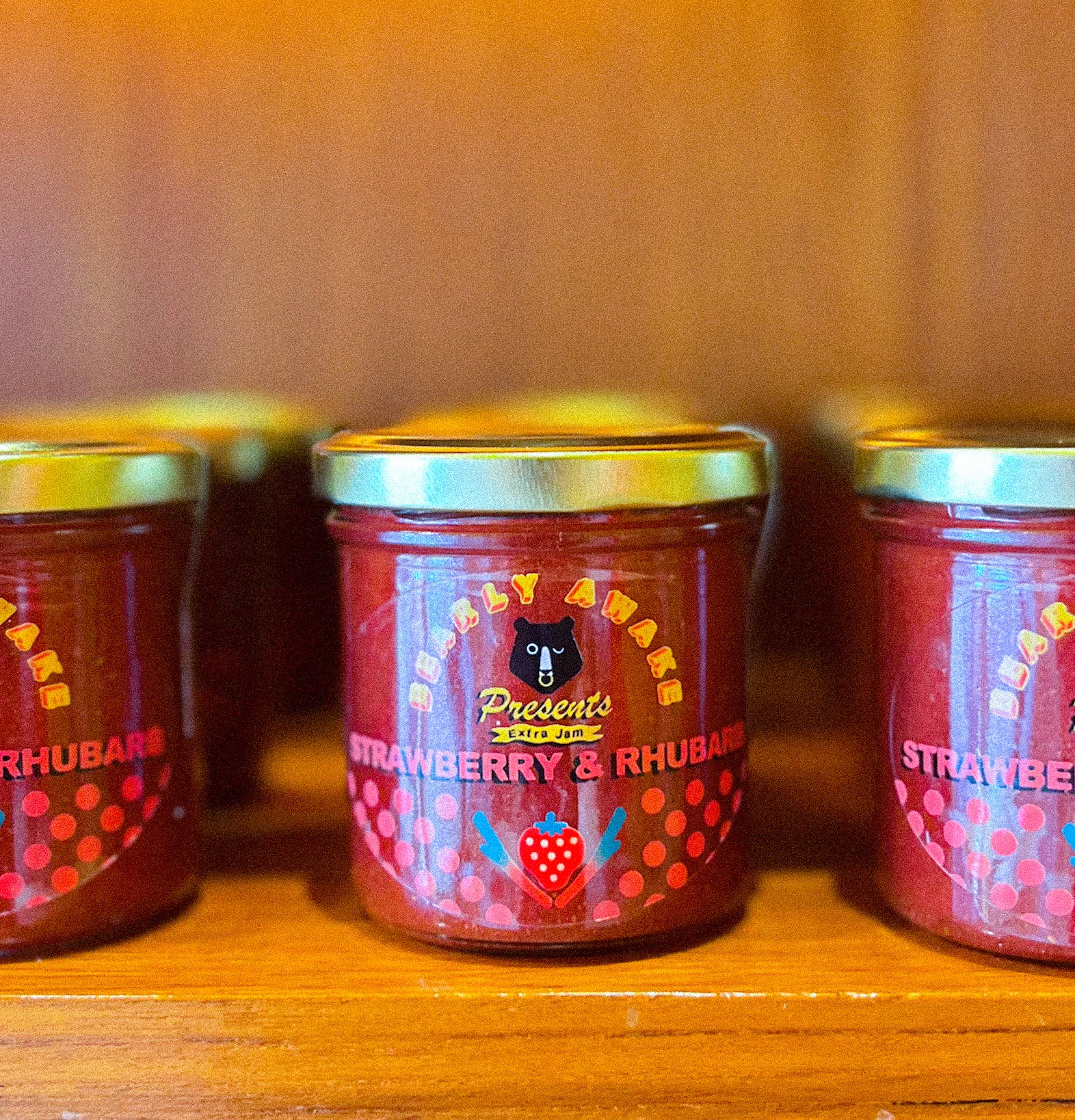 Strawberry & Rhubarb Bearly Awake Extra Jam